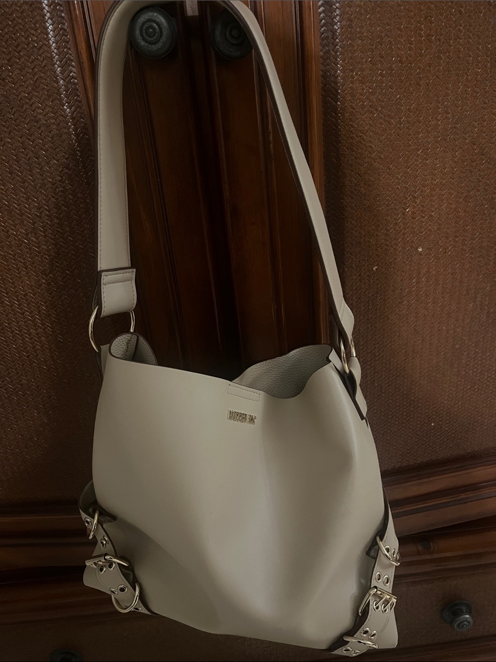 Steve Madden Shoulder Bag with Gold Accents